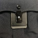 GVS BC-02 Pocket Mount slips into uniform shirt pocket with pin at the bottom to attach it to the uniform.